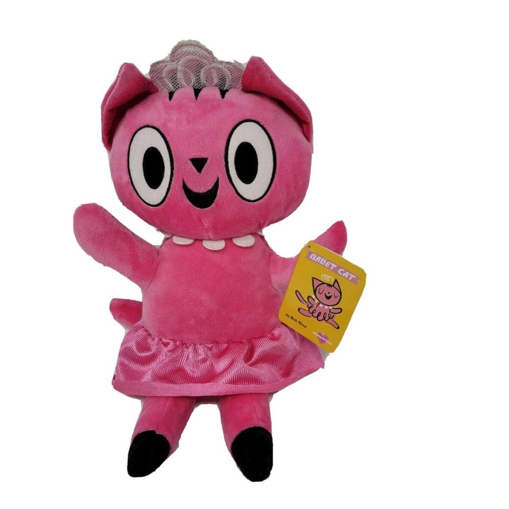 Ballet Cat Pink Stuffed Plush 14" Princess NWT!